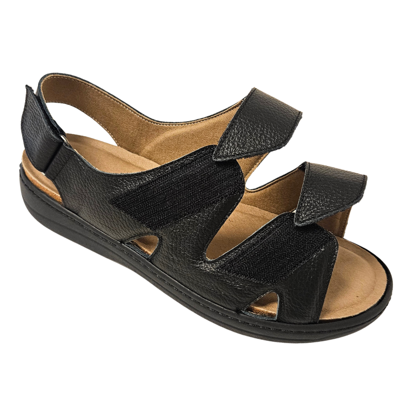 Tecnica herrsandal med kardborre - Svart