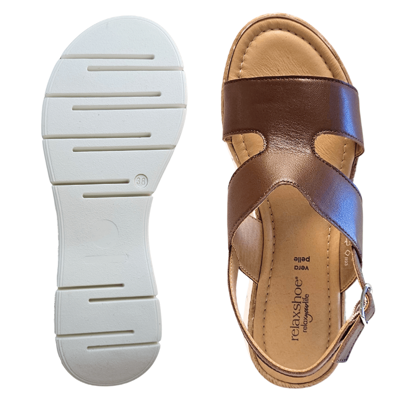 Relaxshoe damesandal - Brun