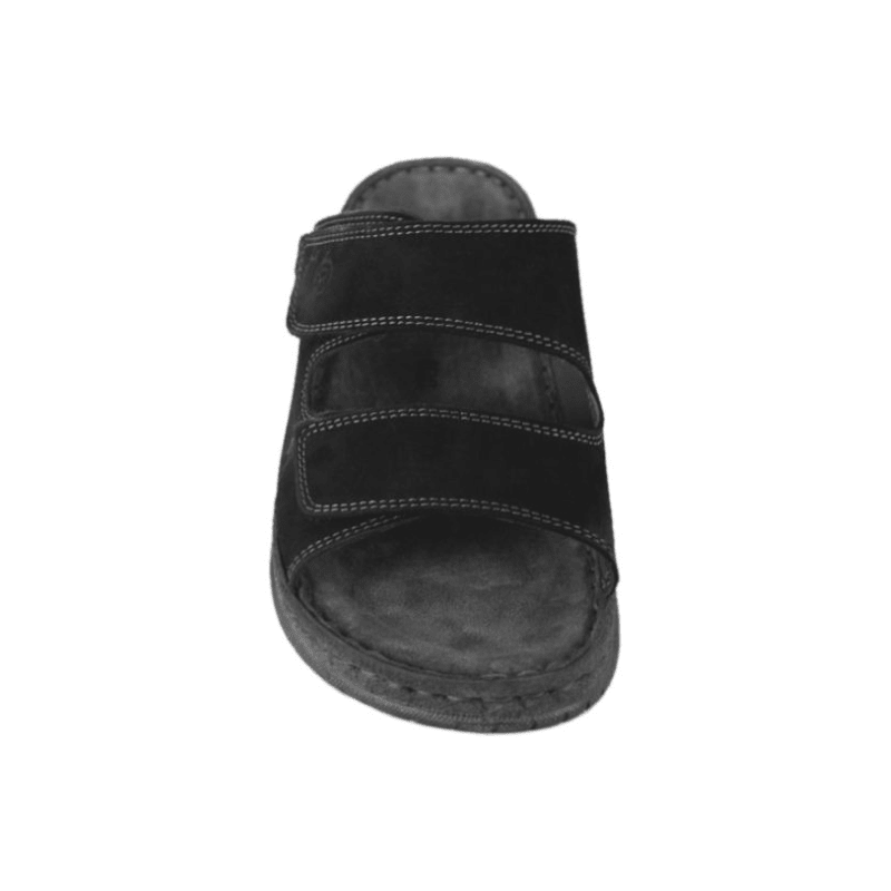 Rohde herreslipper med velcro - Sort