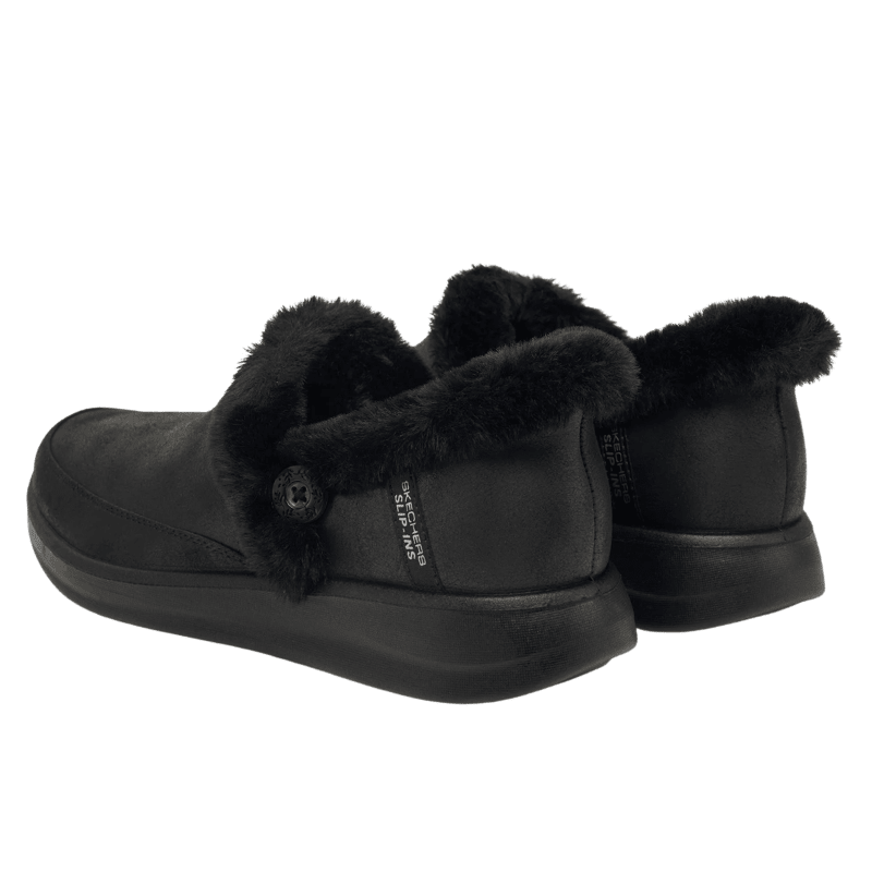 Skechers slip-in damehjemmesko - Sort