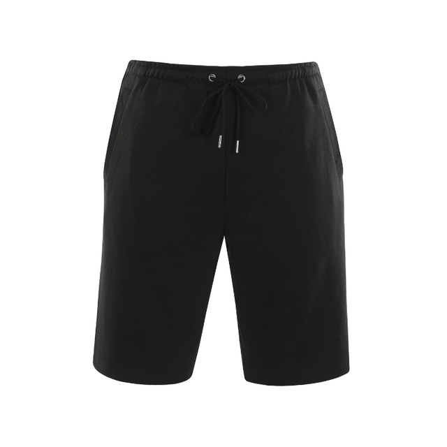 Knælange shorts med elastik - Sort