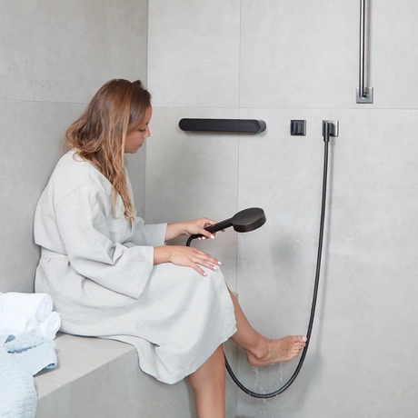 Exklusivt stödhandtag - Svart