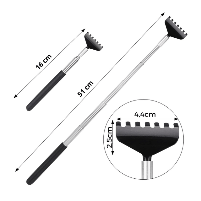 Ryggkliare med teleskopskaft