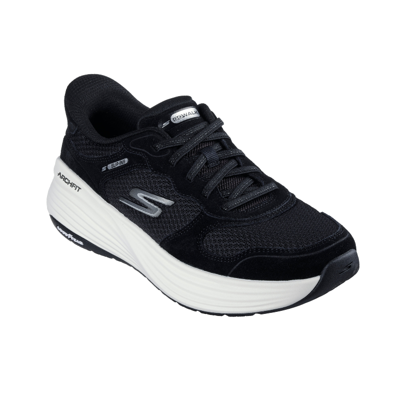 Skechers slip-in herrsneaker - Svart/vit