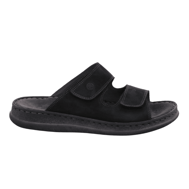 Rohde herreslipper med velcro - Sort