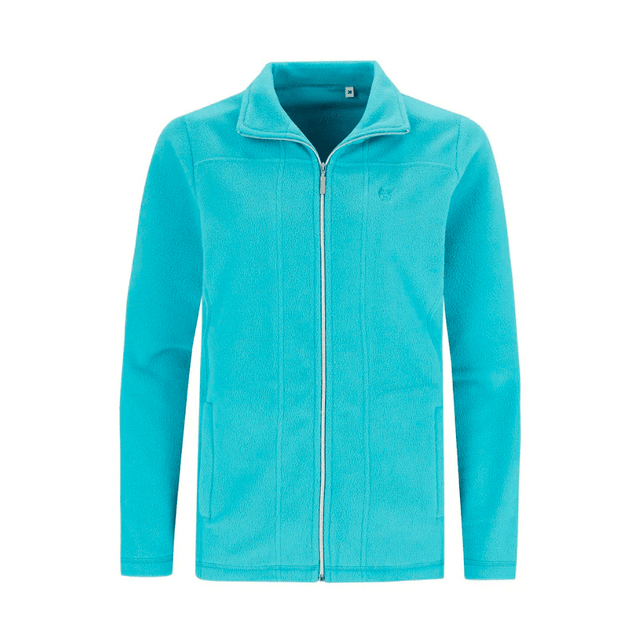 Cardigan i fleece til damer - Turkis