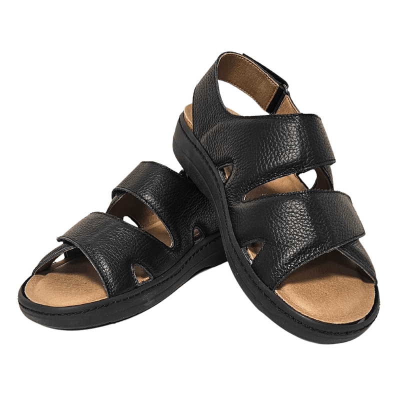 Tecnica herresandal med velcro - Sort