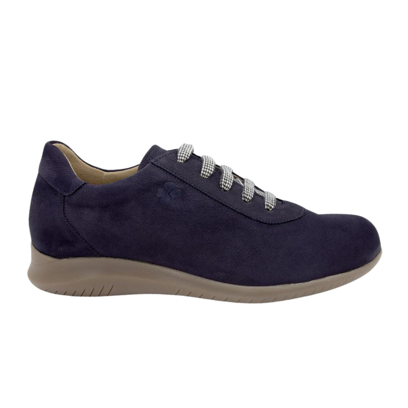 Naturfoot damsneaker i mocka - Marinblå