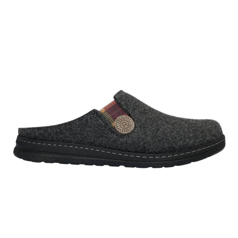 Rohde herreslipper - Koksgrå filt