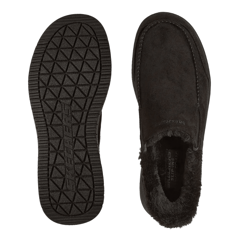 Skechers slip-in herrehjemmesko - Sort