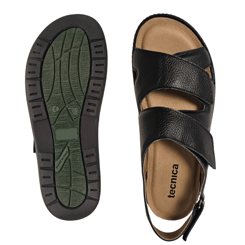 Tecnica herresandal med velcro - Sort