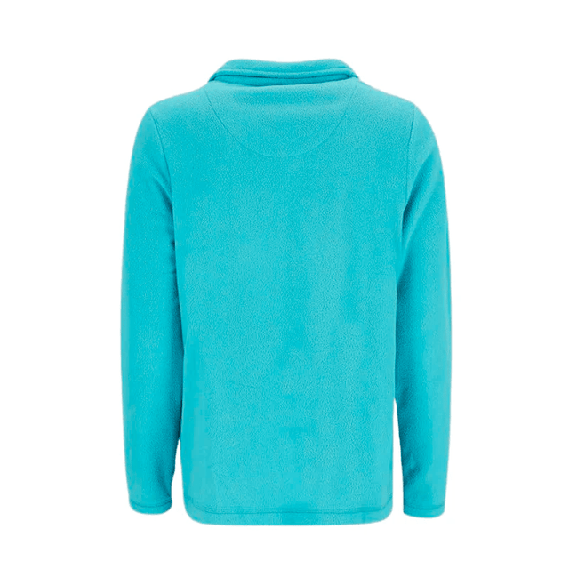 Cardigan i fleece til damer - Turkis
