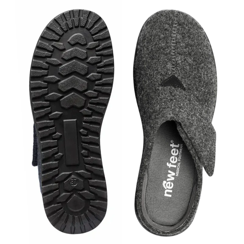 New Feet damtoffel - Grå