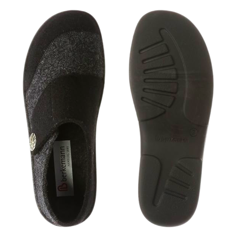 Berkemann damtoffel- Mörkgrå