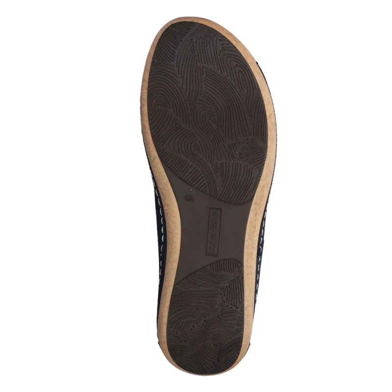 Waldläufer damsandal - Marinblå