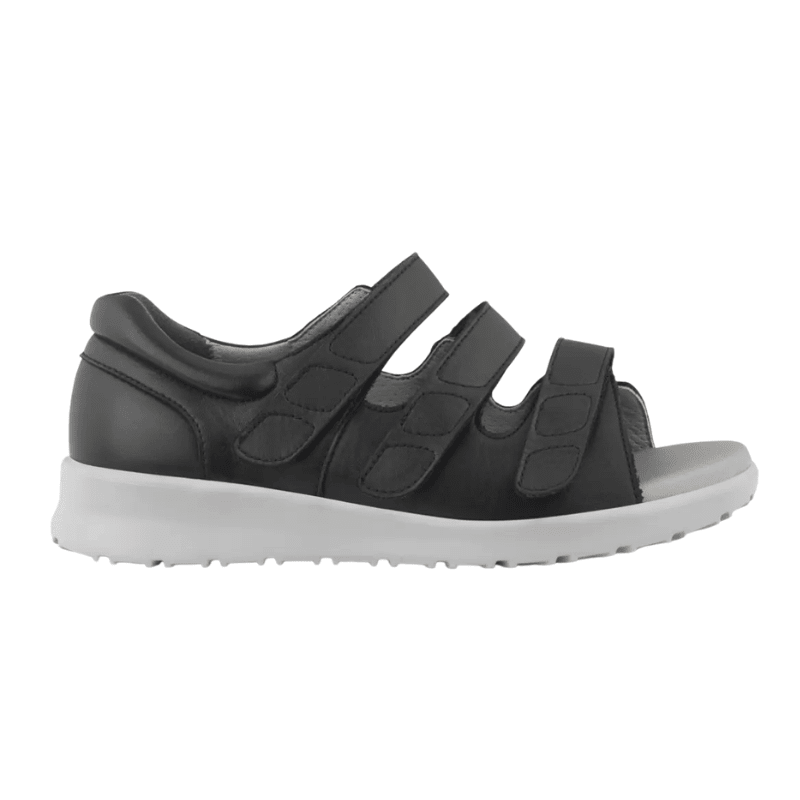 New Feet damesandal med hælkappe - Sort