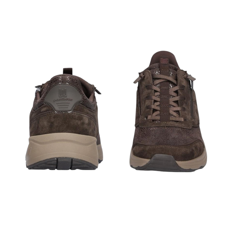 Waldläufer bred damsneaker - Brun