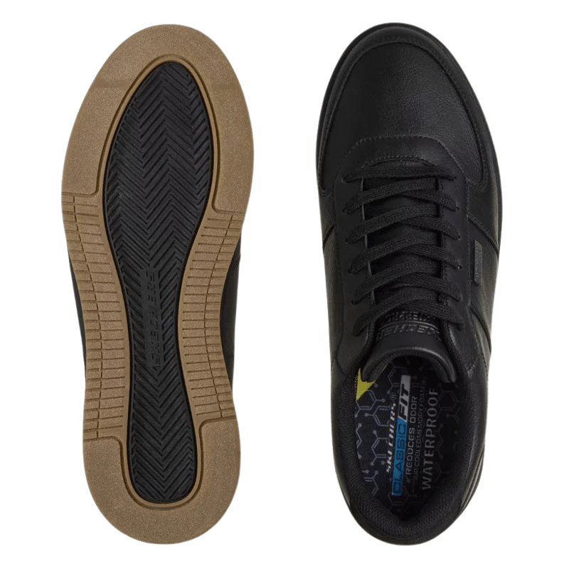 Skechers vandafvisende herresneaker - Sort