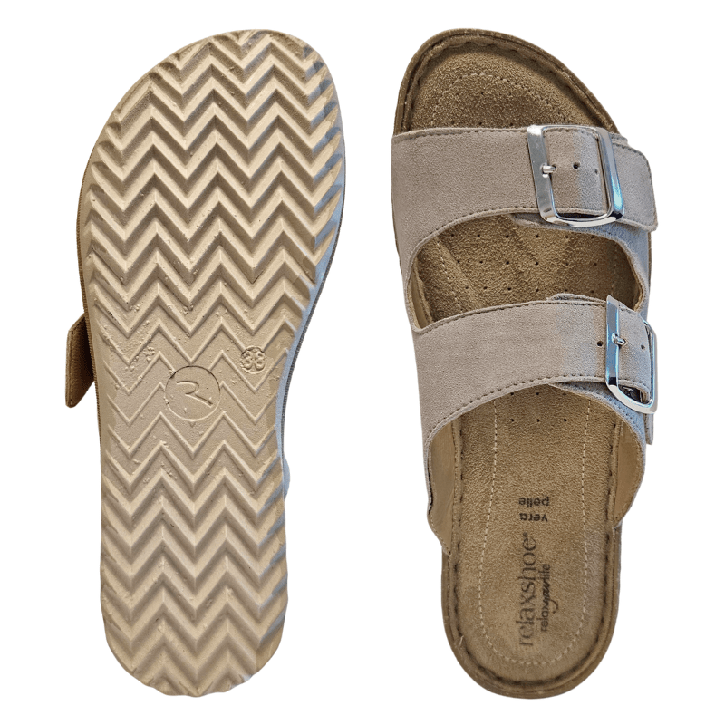 Relaxshoe dameslipper - Varm grå