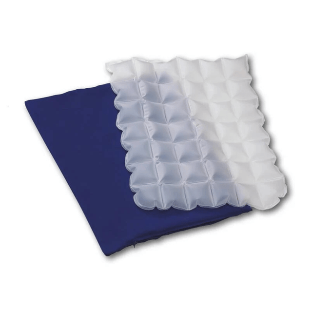 Uppblåsbar sittdyna med överdrag