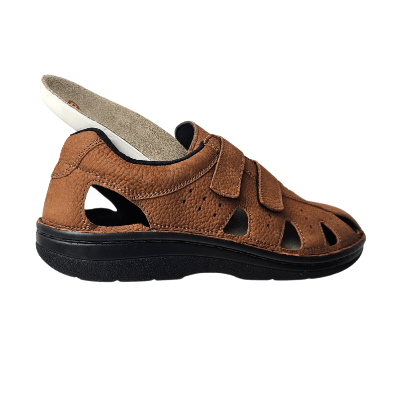 Berkemann stängd herrsandal - Brun