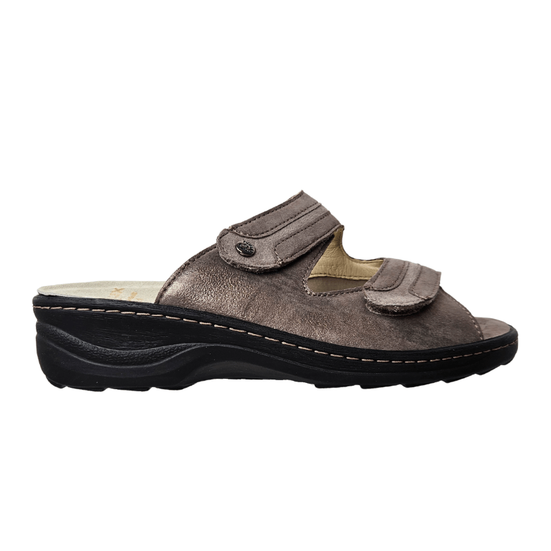 Fidelio dameslipper - Mørk sand - Seniorshop