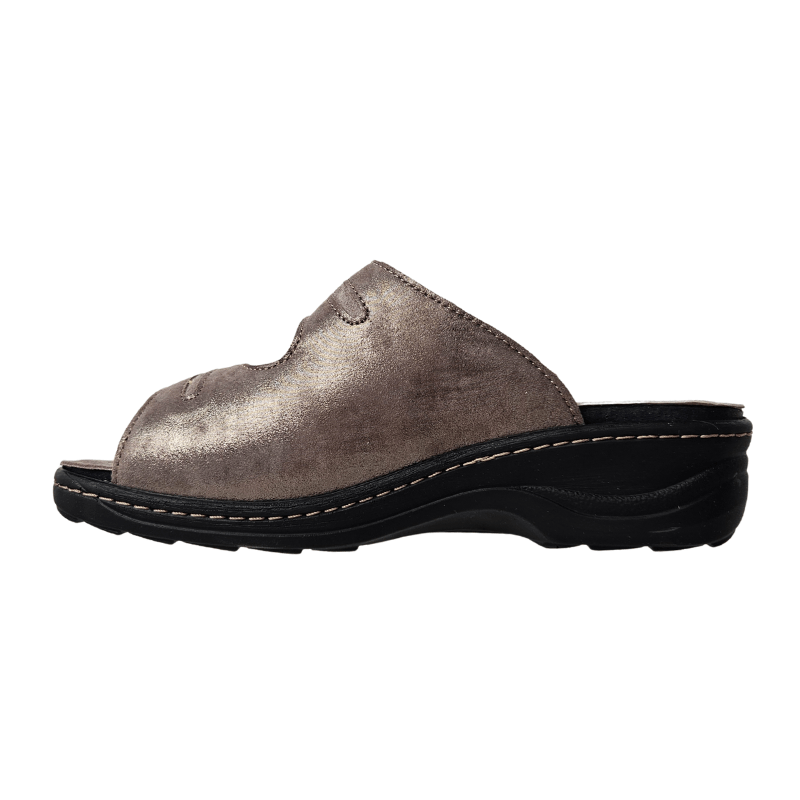 Fidelio dameslipper - Mørk sand - Seniorshop