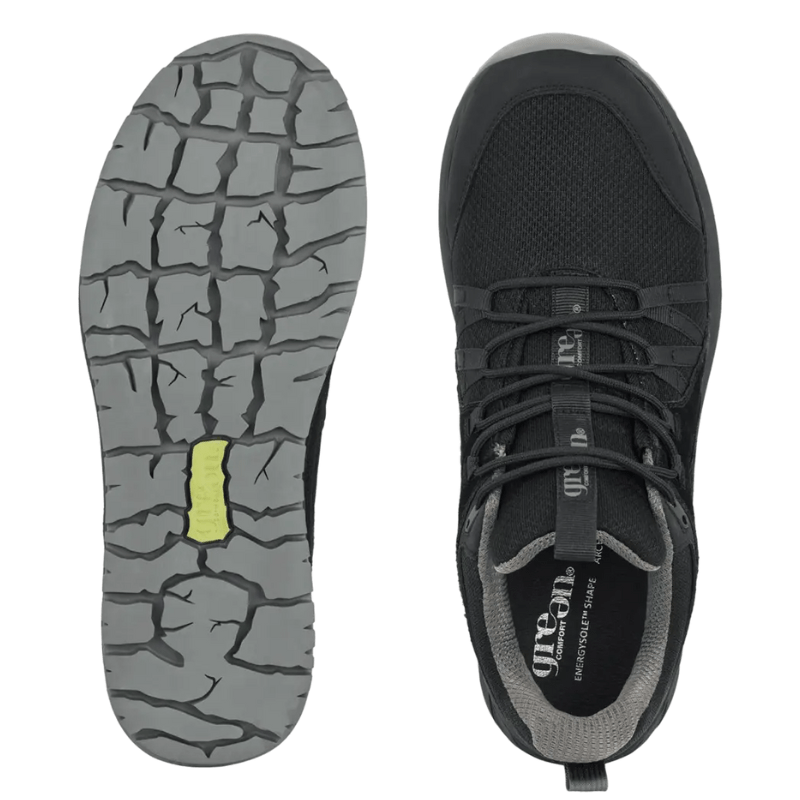 Green Comfort herresneaker set oppefra med EnergySole indlægssål og skridsikker ydersål med mønster