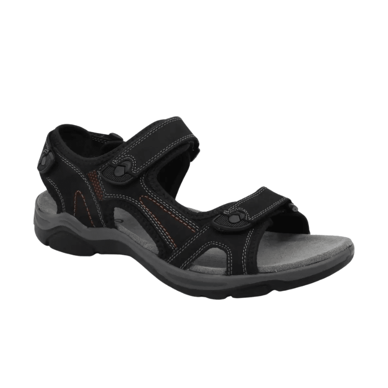 Rohde fleksibel herresandal - Sort