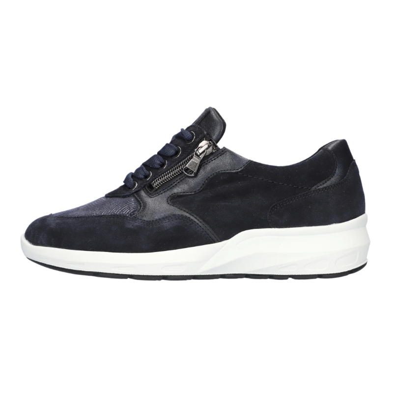 Waldläufer bred damsneaker - Blå