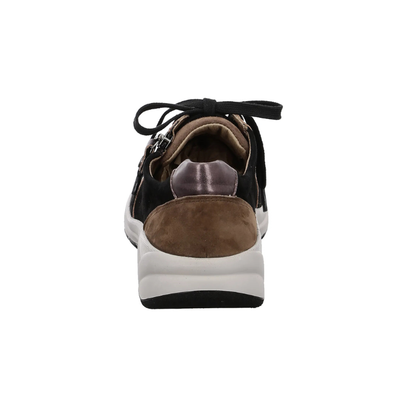 Fidelio sportig damesneaker - Svart/Brun