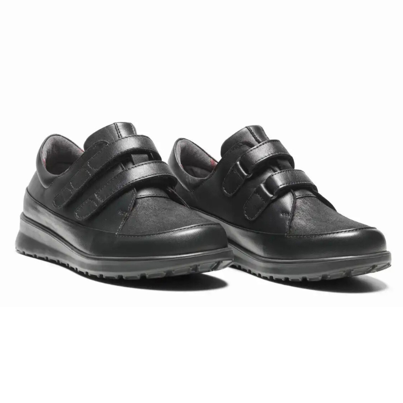 New Feet damsko med kardborre - Svart