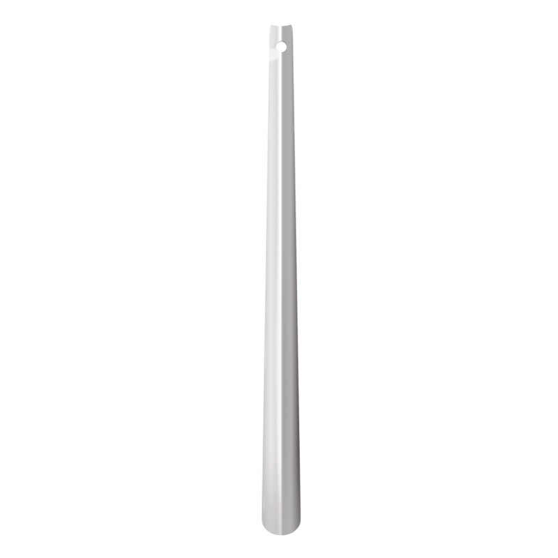 Långt skohorn i blank metall - 80 cm