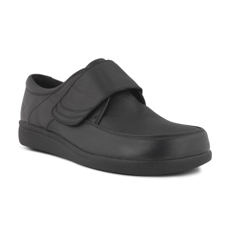 Green Comfort herresko i skind - Sort - Seniorshop