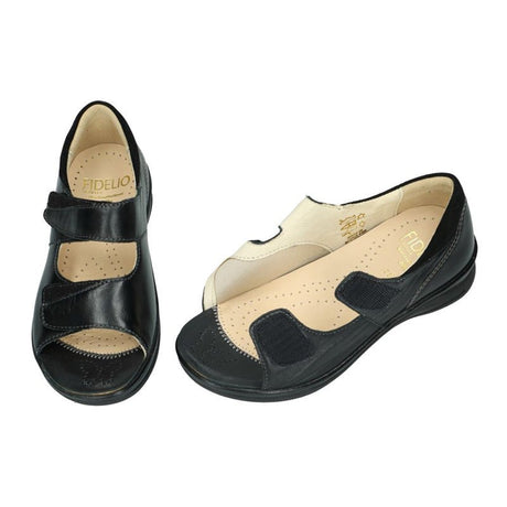 Fidelio damsandal med hälkappa - Svart