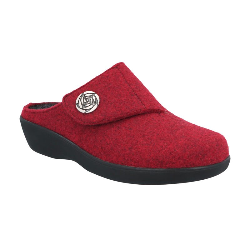 Berkemann bred damehjemmesko - Rød - Seniorshop