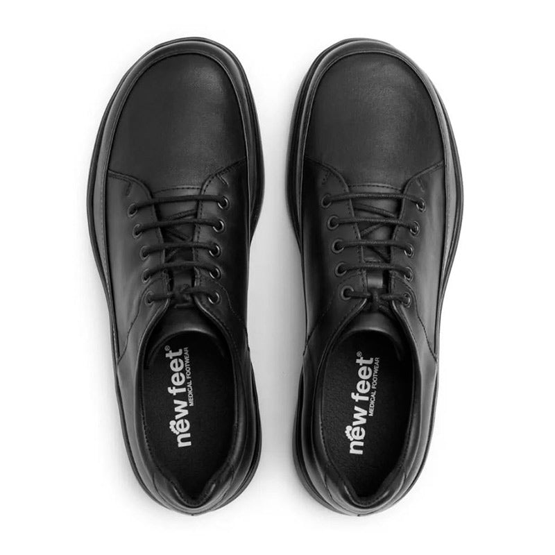 New Feet herrsko med snörning - Svart