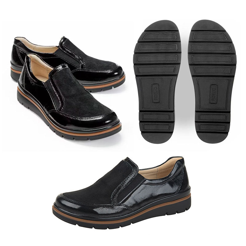 Fidelio hyttesko - sort - Seniorshop