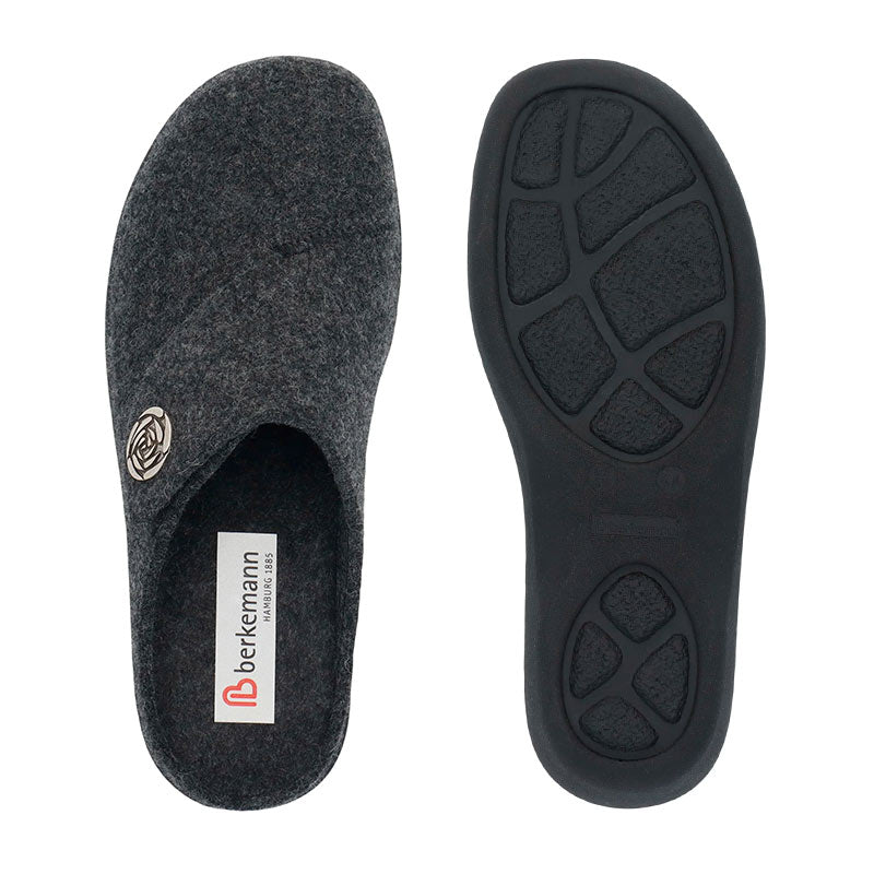 Berkemann damtoffel - Mörkgrå