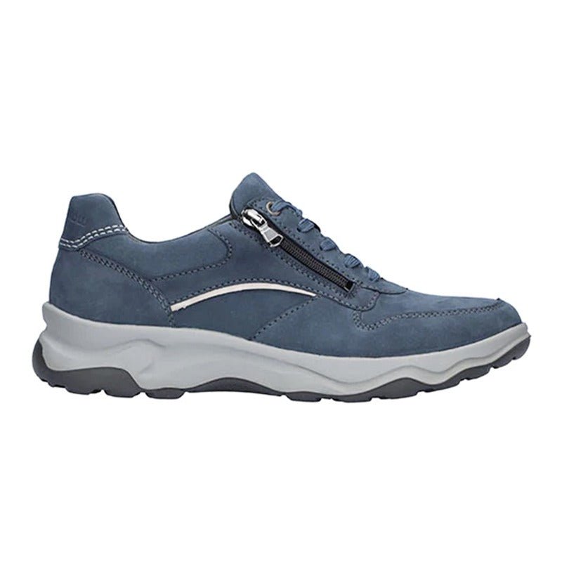 Waldläufer herresneaker - Støvet blå - Seniorshop