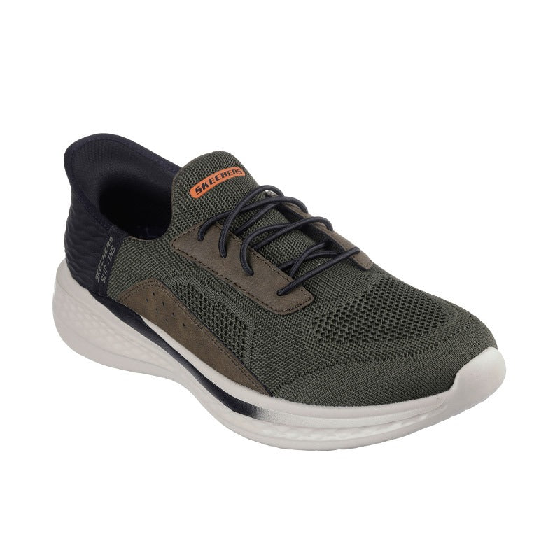 Skechers slip-in herrsneaker - Olivgrön