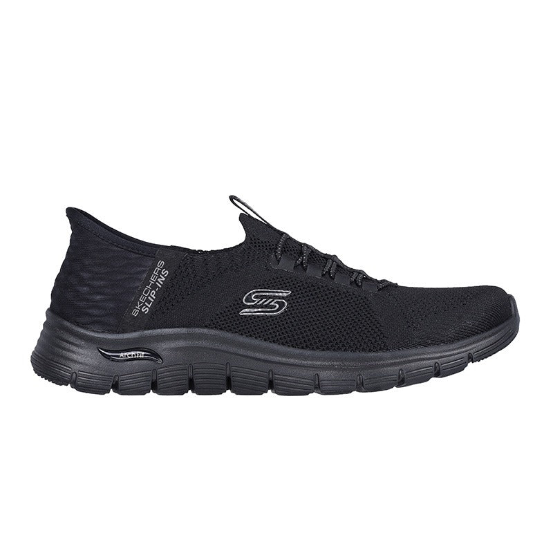 Skechers slip-in damsneaker - Svart