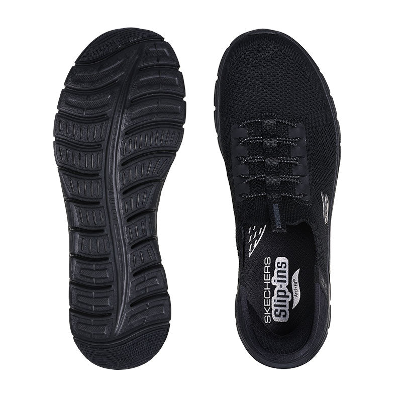 Skechers slip - in damesneaker - Sort - Seniorshop