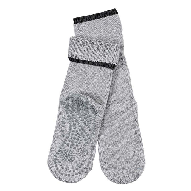 Grå Falke halkstrumpor, en socka vikt för att tydligt visa den mönstrade antihalksulan