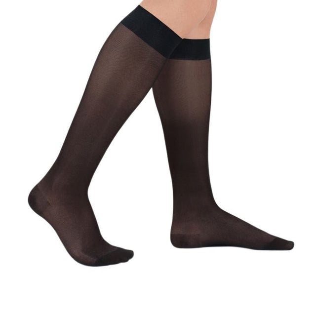 Delilah knästödstrumpa 140 DEN - Svart