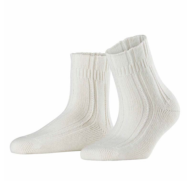 Natsokker med angora - Råhvid - Seniorshop