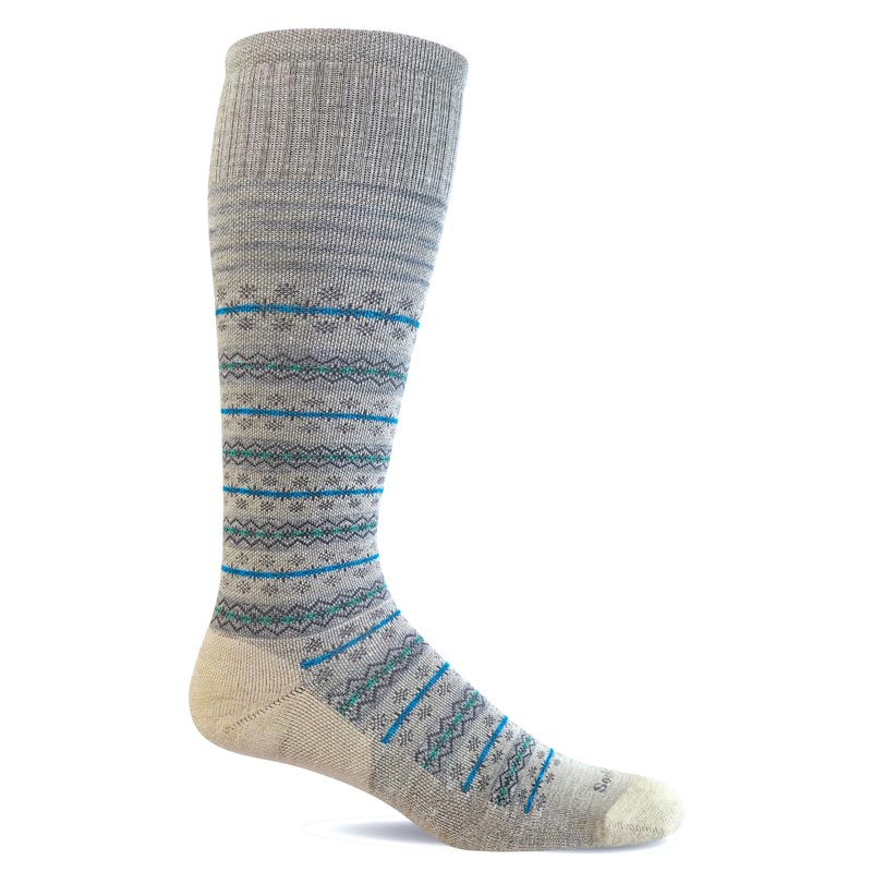 Stödstrumpa för damer - Fairisle Barley