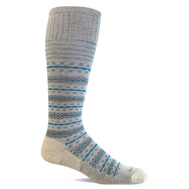 Stödstrumpa för damer - Fairisle Barley