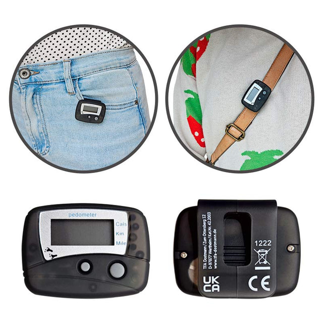 Skridttæller med clips - Seniorshop