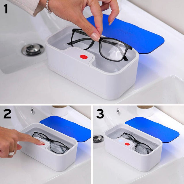 Automatisk smyckes- och glasögonrengörare